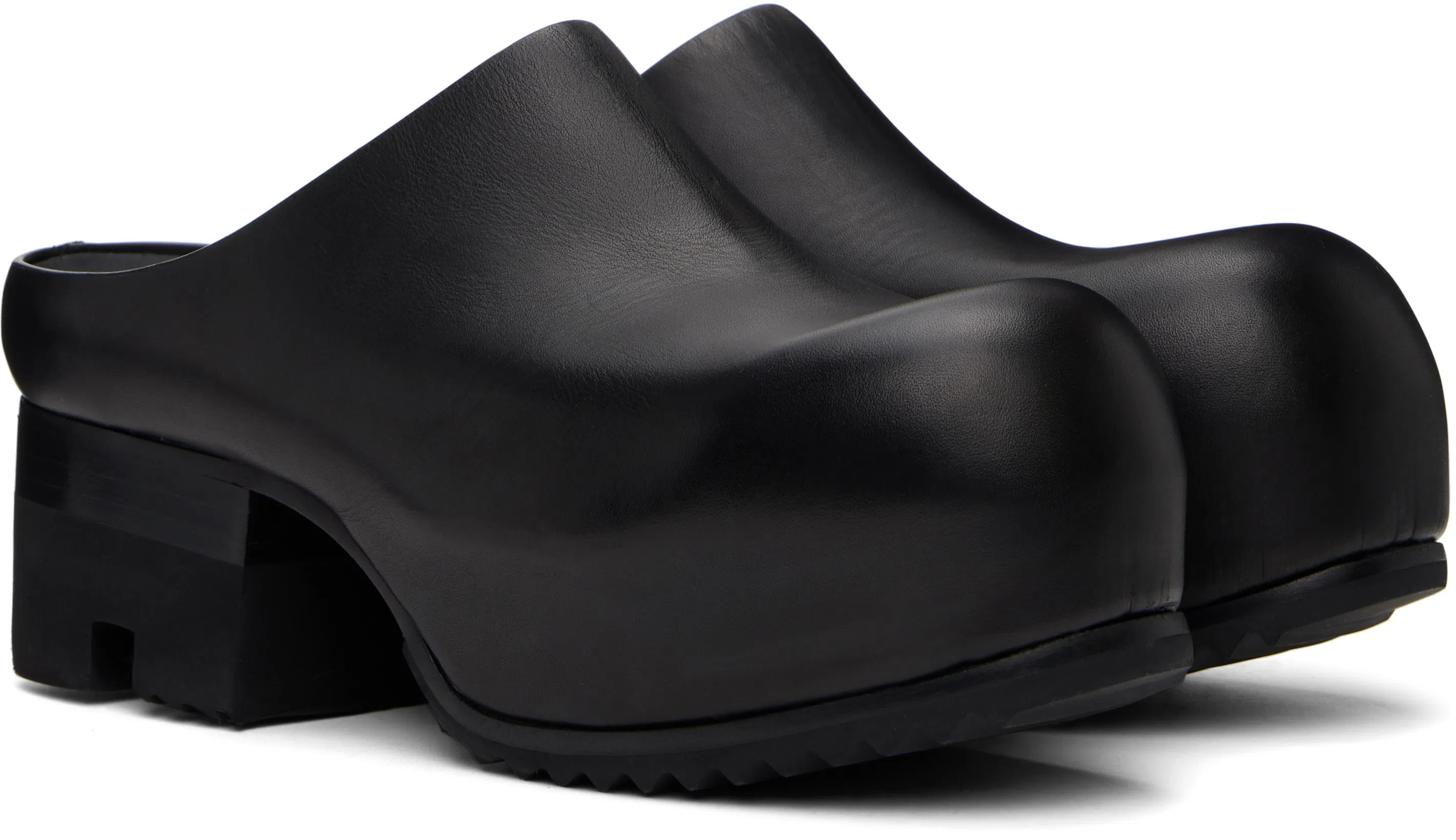 RICK OWENS Ballast Heeled Mules In Black