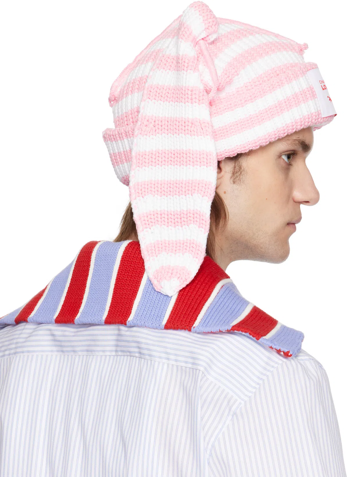 CHARLES JEFFREY LOVERBOY Mens Brand-embroidered Ribbed Cotton Tank Top White