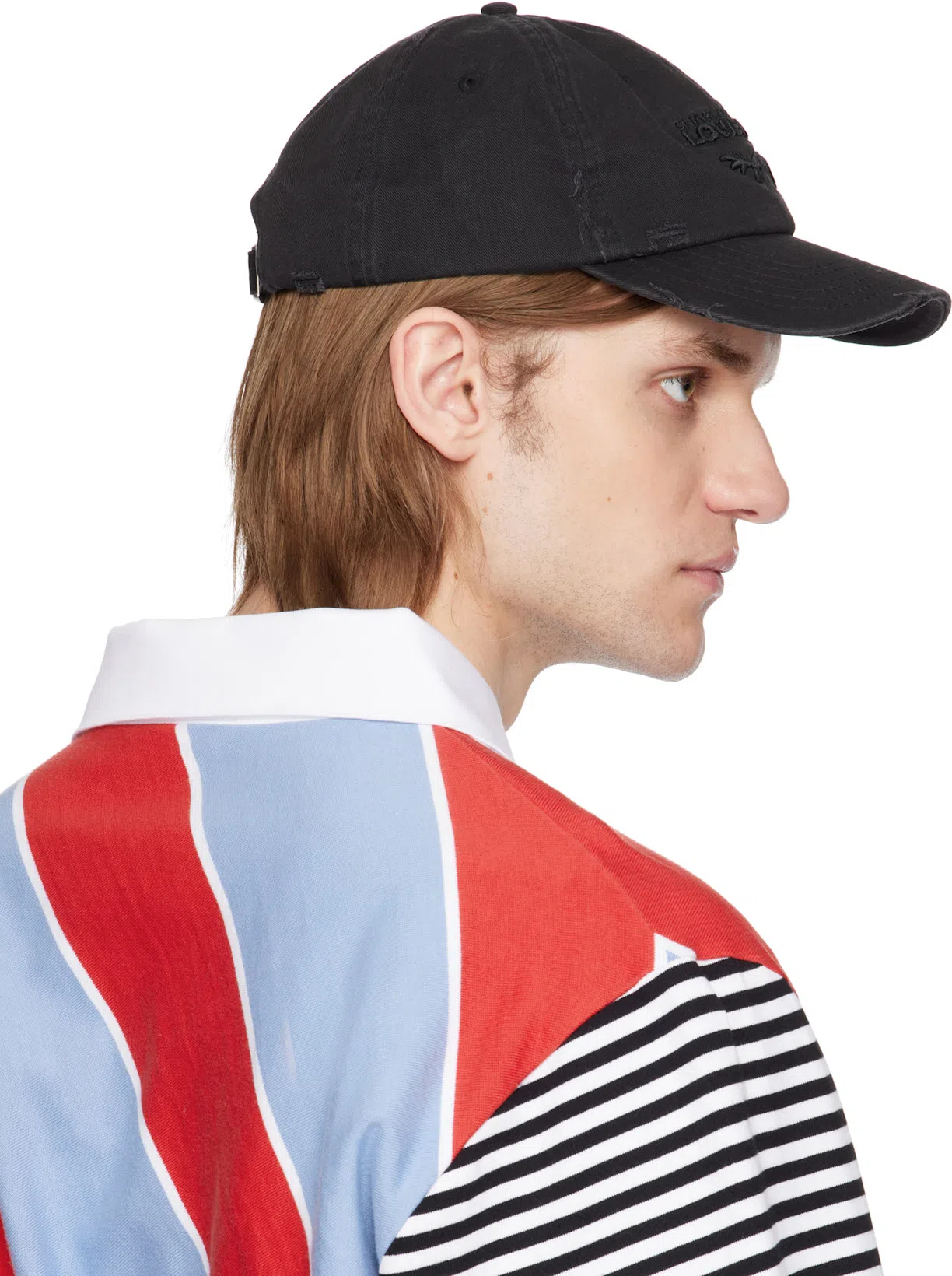 CHARLES JEFFREY LOVERBOY Topsy Turvy Polo Shirt In Multicolor