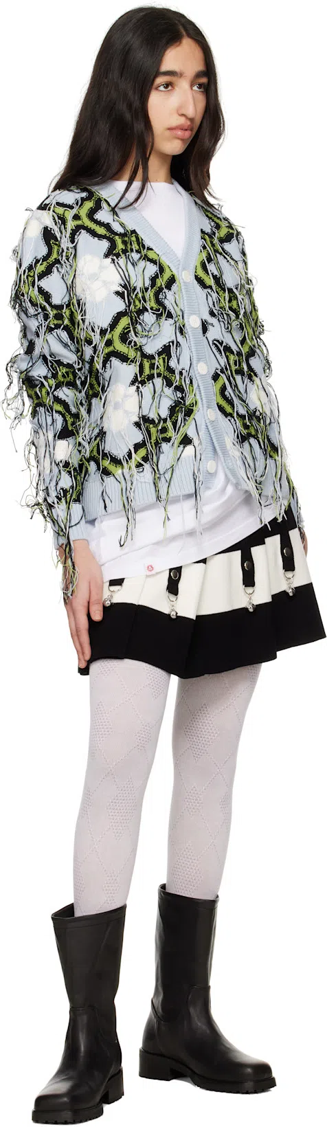 CHARLES JEFFREY LOVERBOY Topsy Turvy T-shirt In White