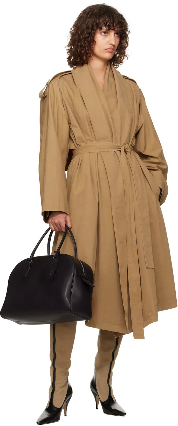 THE ROW 85mm Mesh High Boots In Black