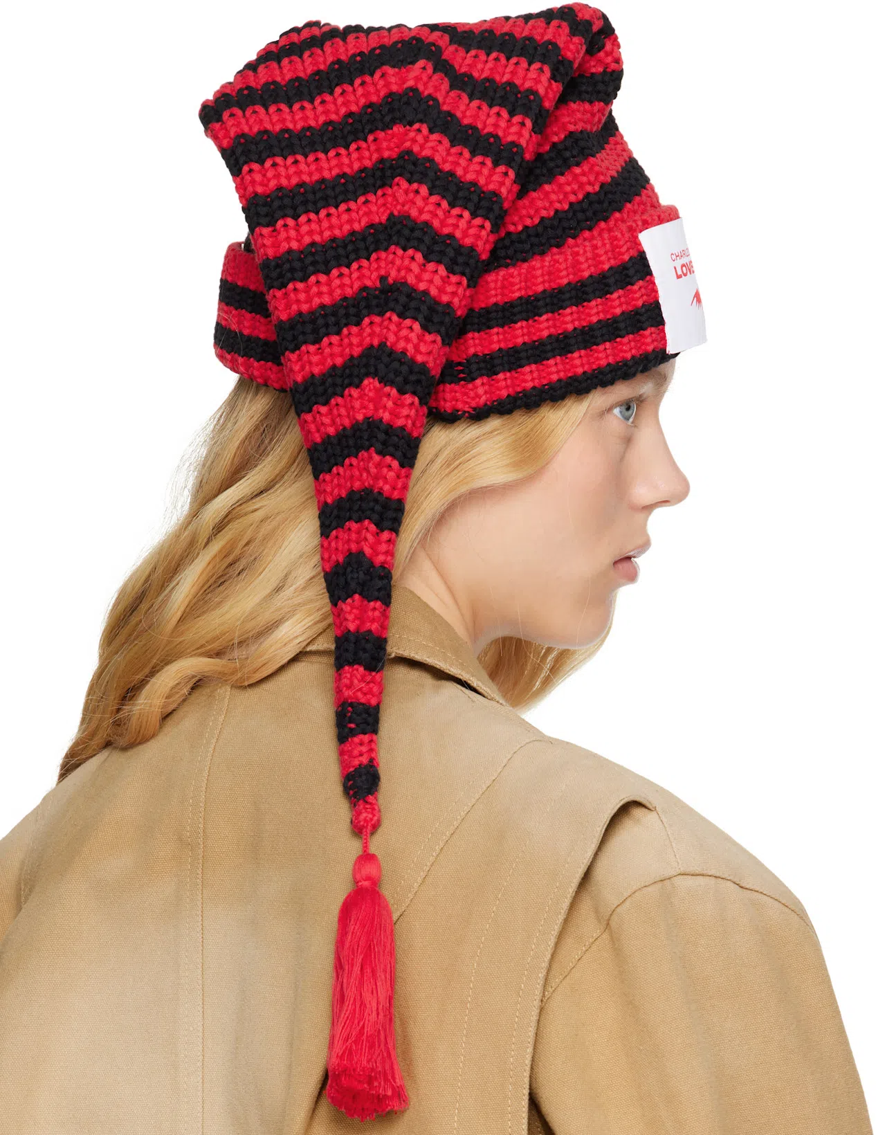 CHARLES JEFFREY LOVERBOY Topsy Turvy T-shirt In Knitted Black