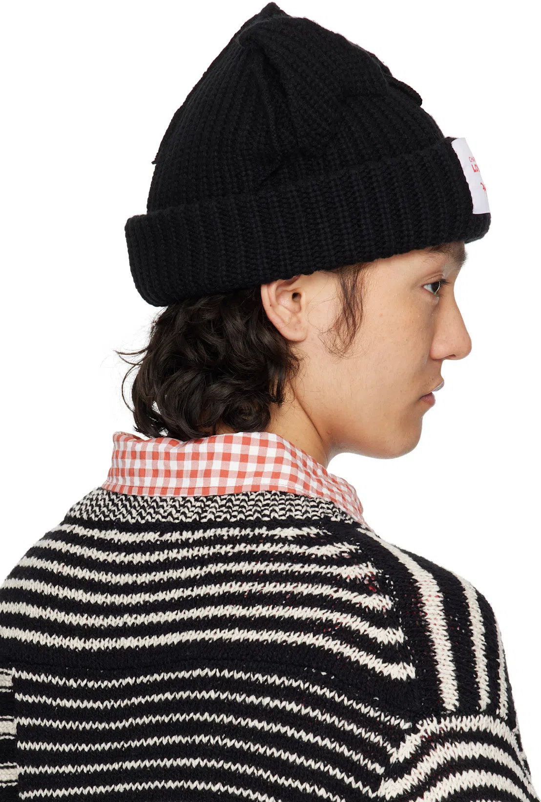 CHARLES JEFFREY LOVERBOY Supersized Chunky Ears Beanie In Black
