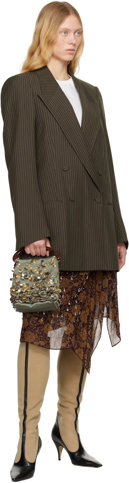 THE ROW 85mm Mesh High Boots In Black