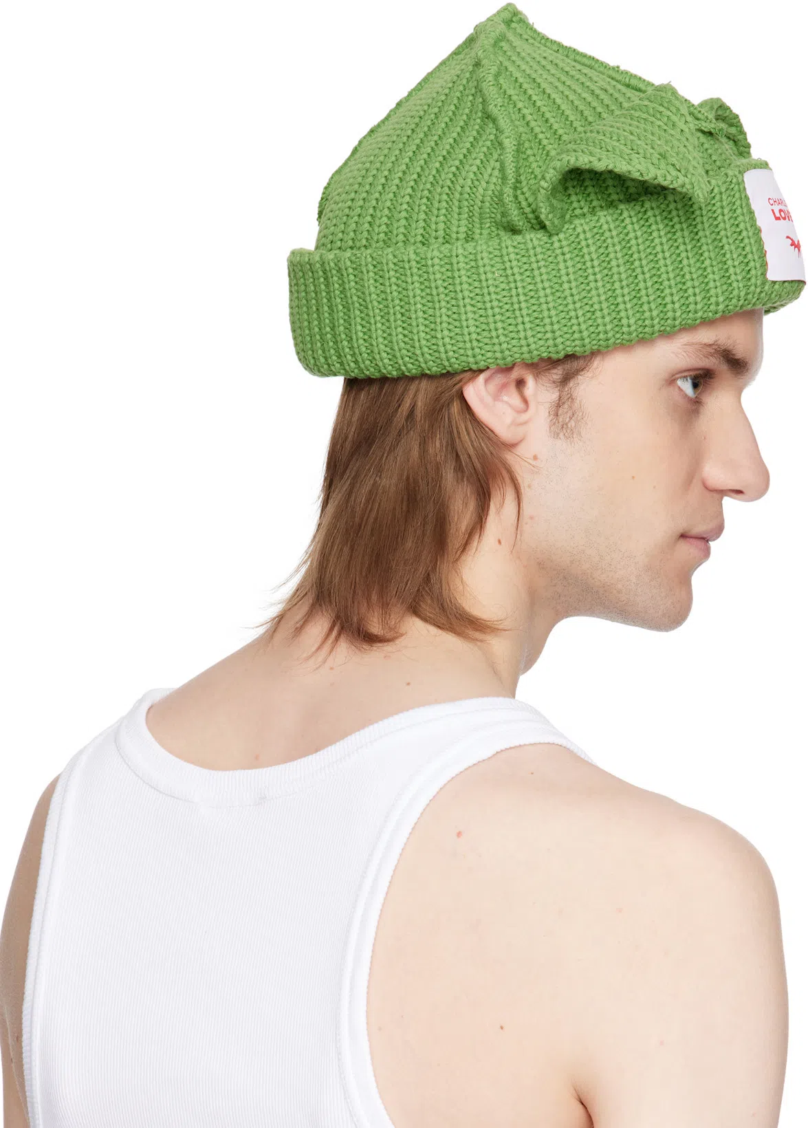 CHARLES JEFFREY LOVERBOY Off-white Patch Rabbit Ears Hoodie In Ecru