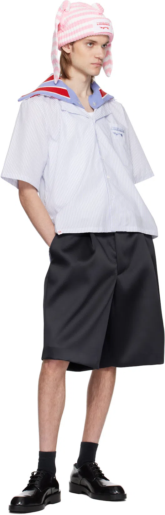 CHARLES JEFFREY LOVERBOY Mens Brand-embroidered Ribbed Cotton Tank Top White