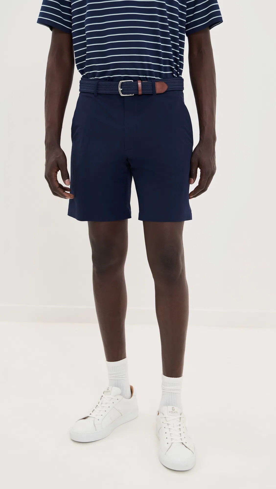 POLO RALPH LAUREN Mens Slim Fit Chino Shorts In Navy In Blue