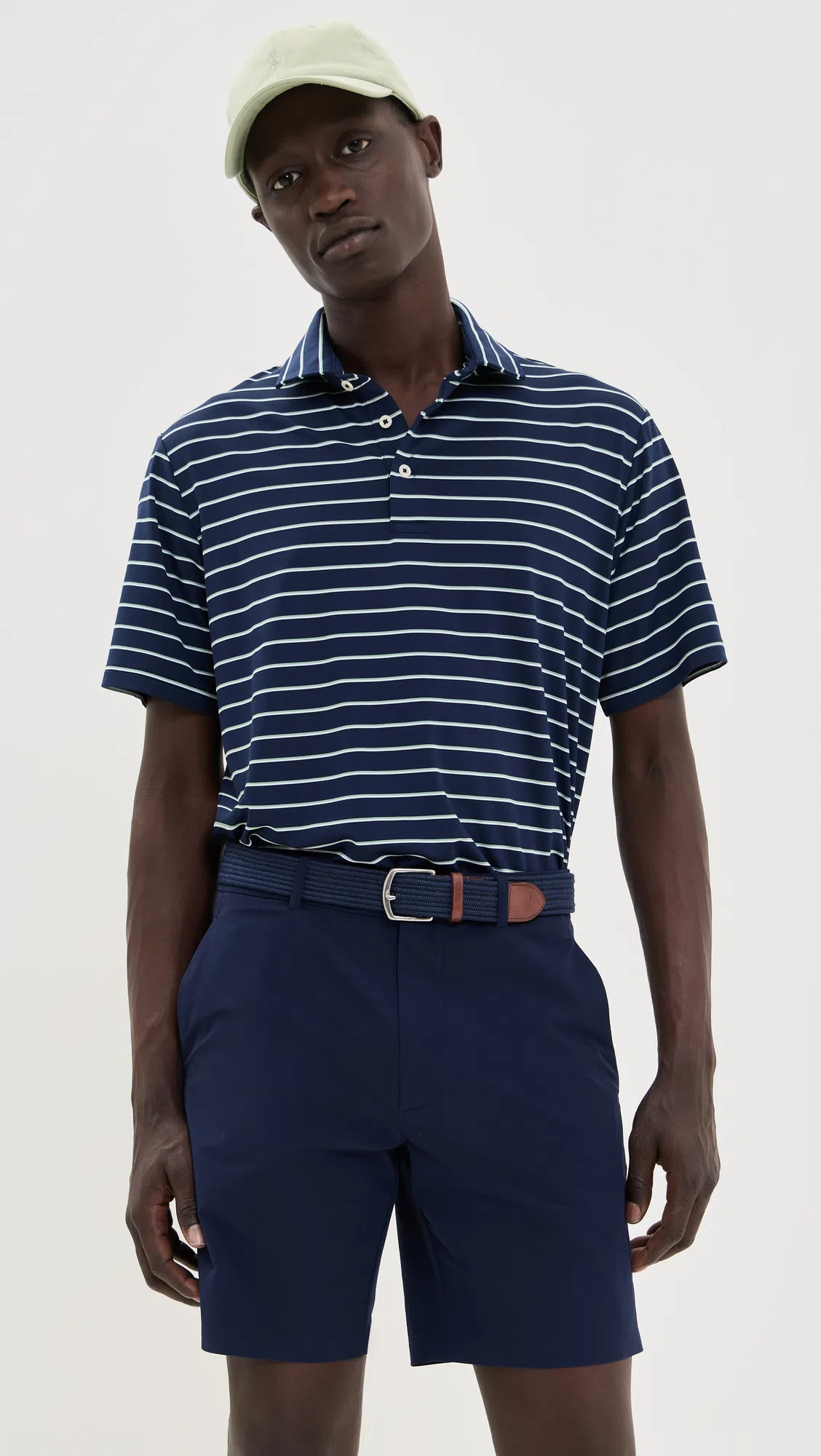 POLO RALPH LAUREN Mens Slim Fit Chino Shorts In Navy In Blue