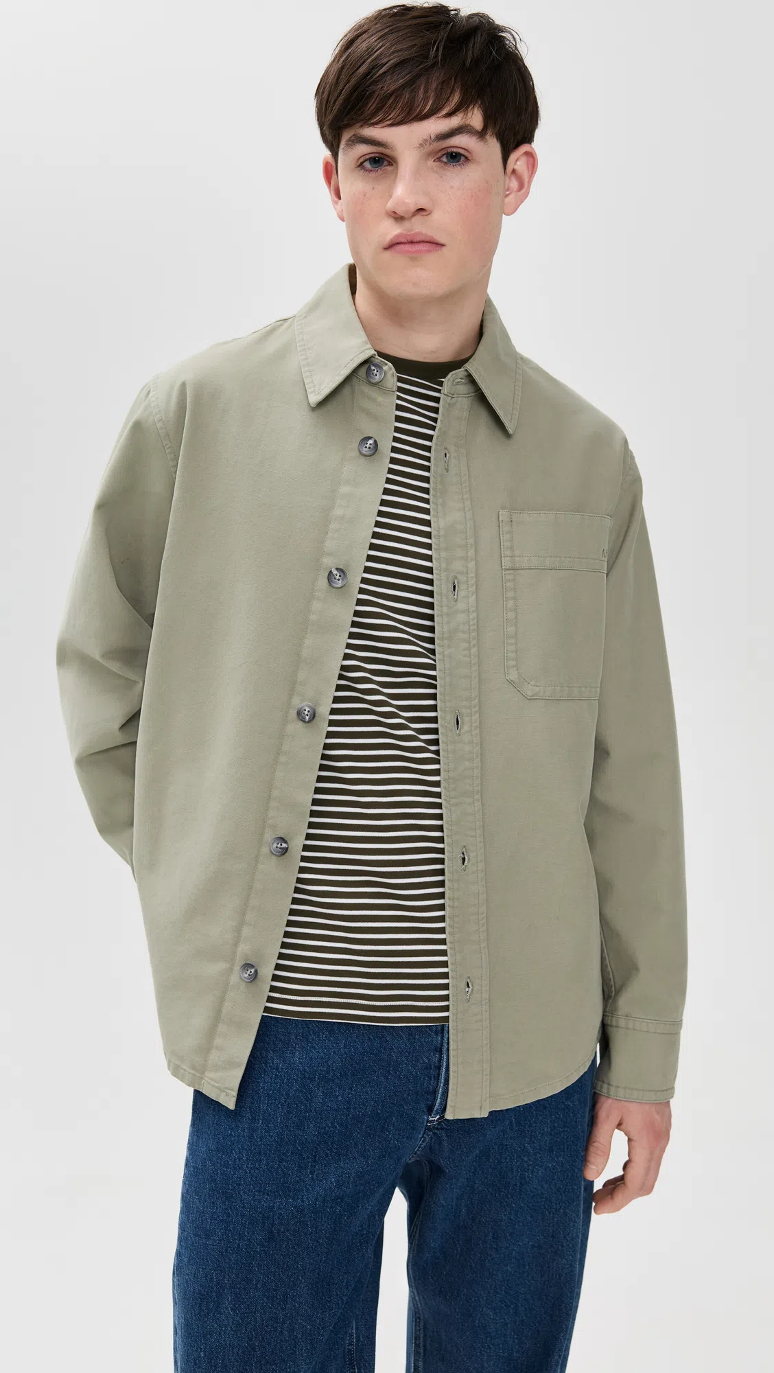 MADEWELL Allday Garment Dyed Cotton T-shirt In Black Coal