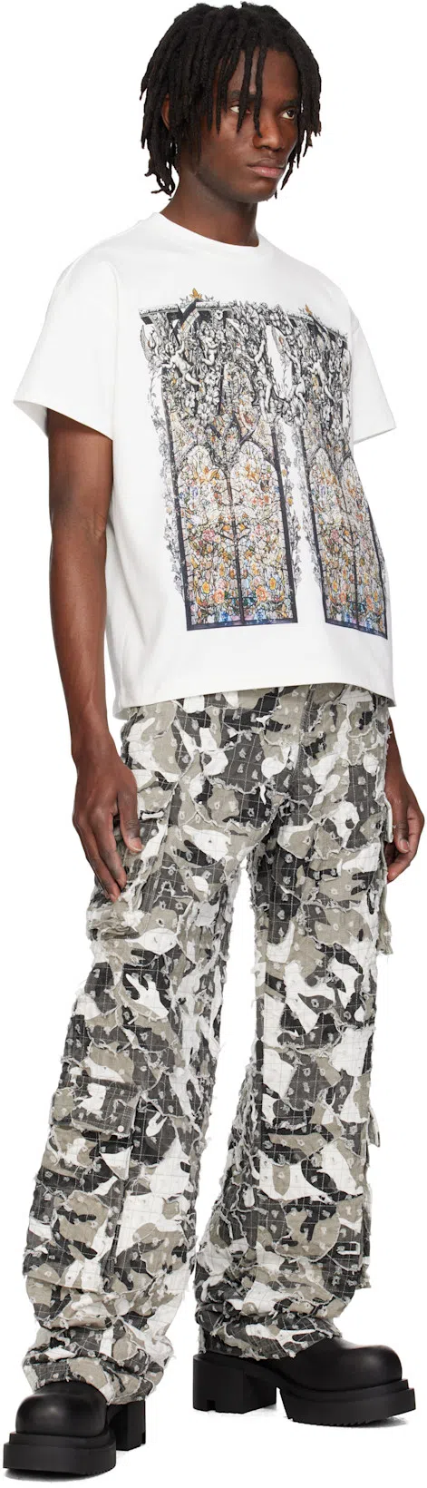 RICK OWENS Chunky Sole Ankle Boots With Elastic Panels In Black