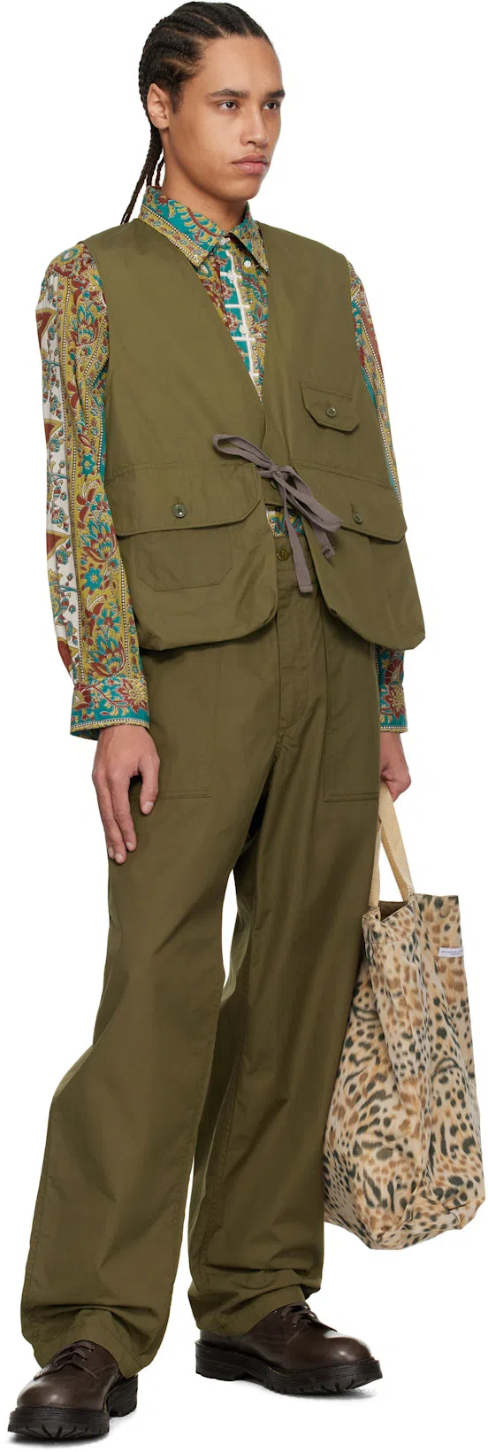 VISVIM Brown Gillespie Folk Boots In Dk.brown