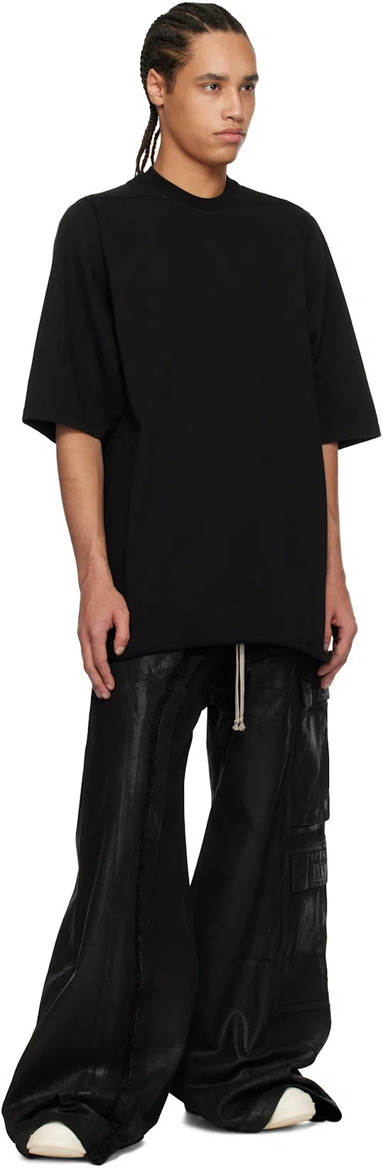 RICK OWENS DRKSHDW Pantaloni Double Cargo Jumbo Belas In Black