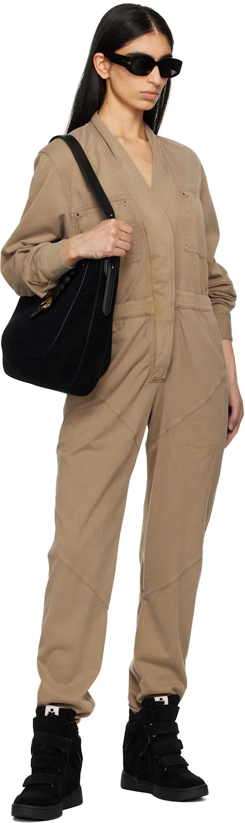 ISABEL MARANT Im3 Suede Wedge Sneaker In Animal Print