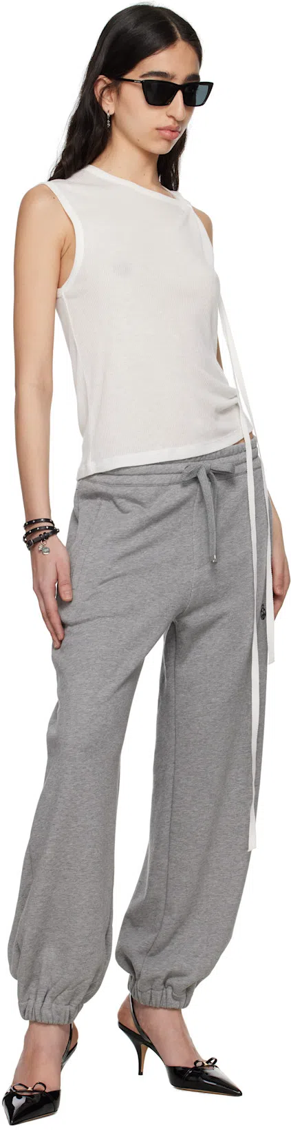 ANN DEMEULEMEESTER White Biba Sleeveless Tank Top In 002 Natural White