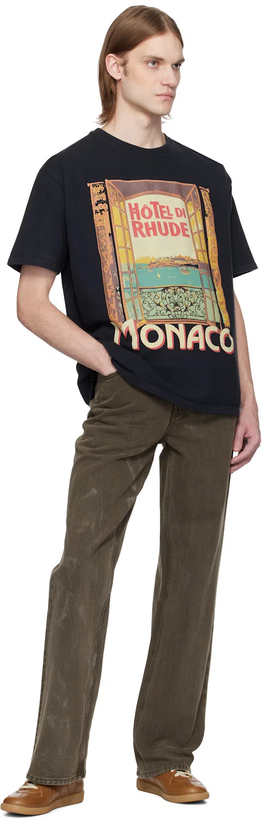 MAISON MARGIELA Suede And Leather Sneakers In Multi