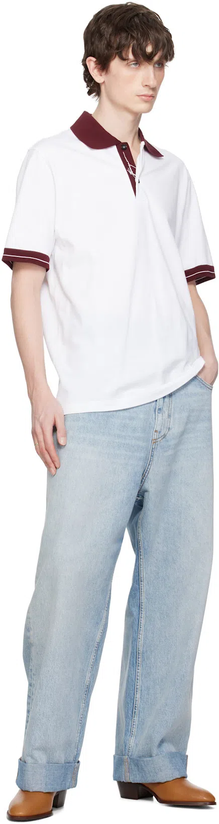 VALENTINO GARAVANI Tan Pat Boots In Qsn Roasted Pecan