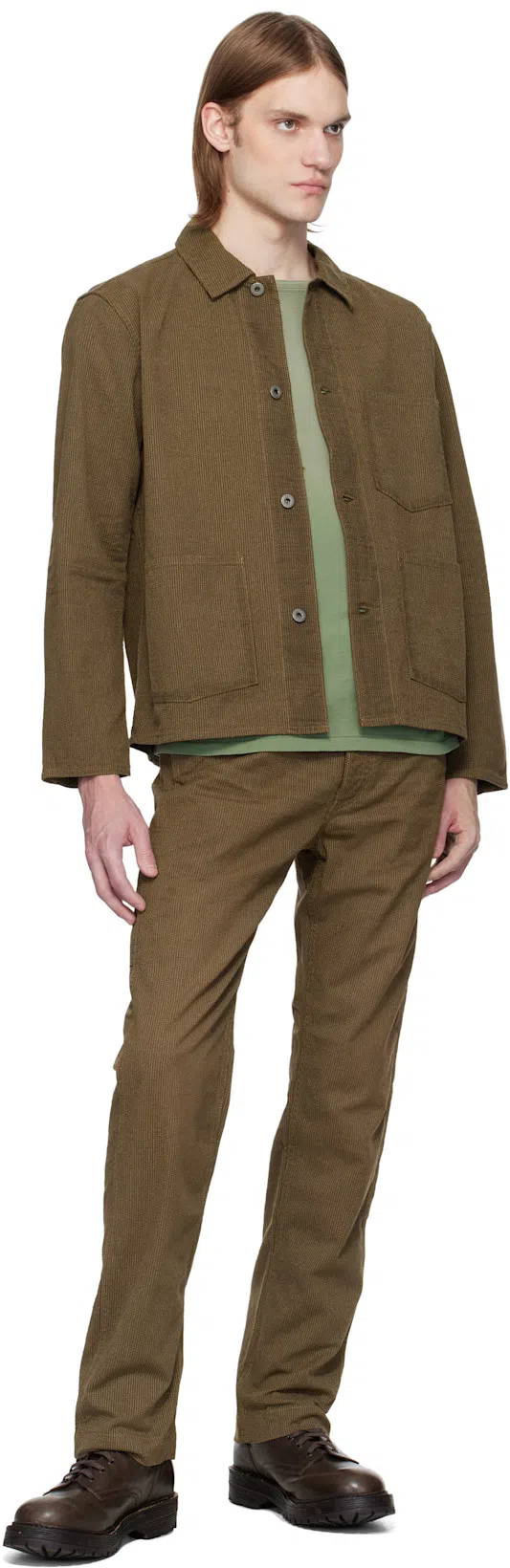 VISVIM Brown Gillespie Folk Boots In Dk.brown