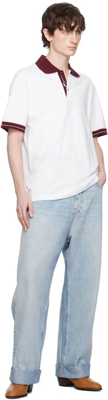 VALENTINO GARAVANI Tan Pat Boots In Qsn Roasted Pecan