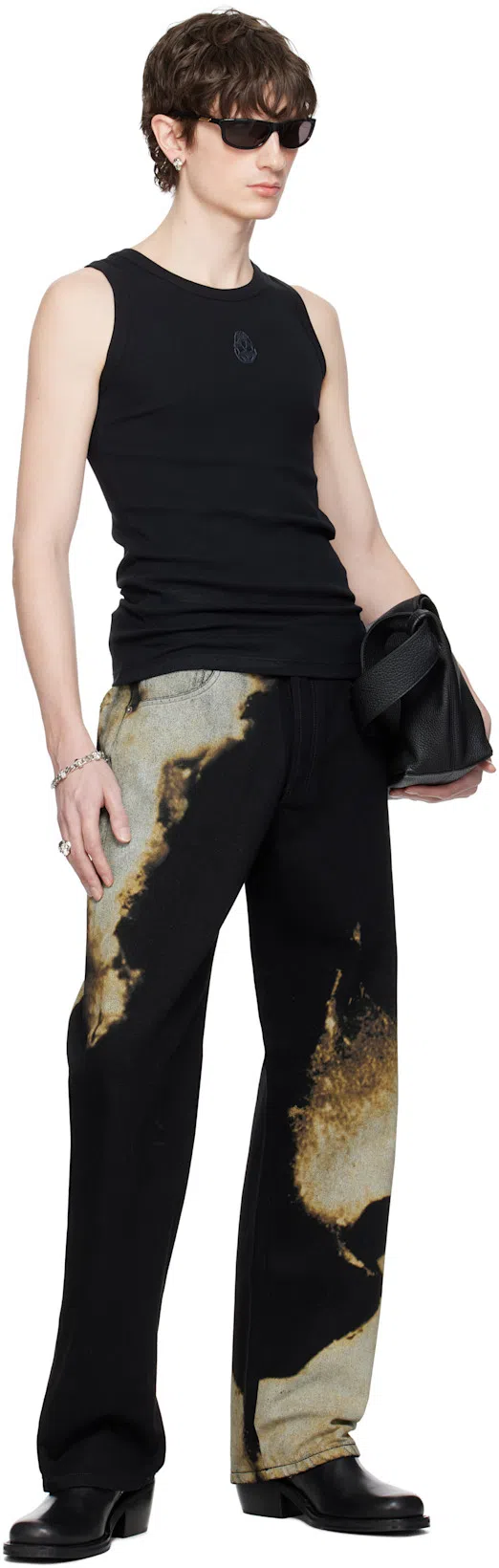 ALEXANDER MCQUEEN Alexander Mc Queen Skull Cotton Top In Black