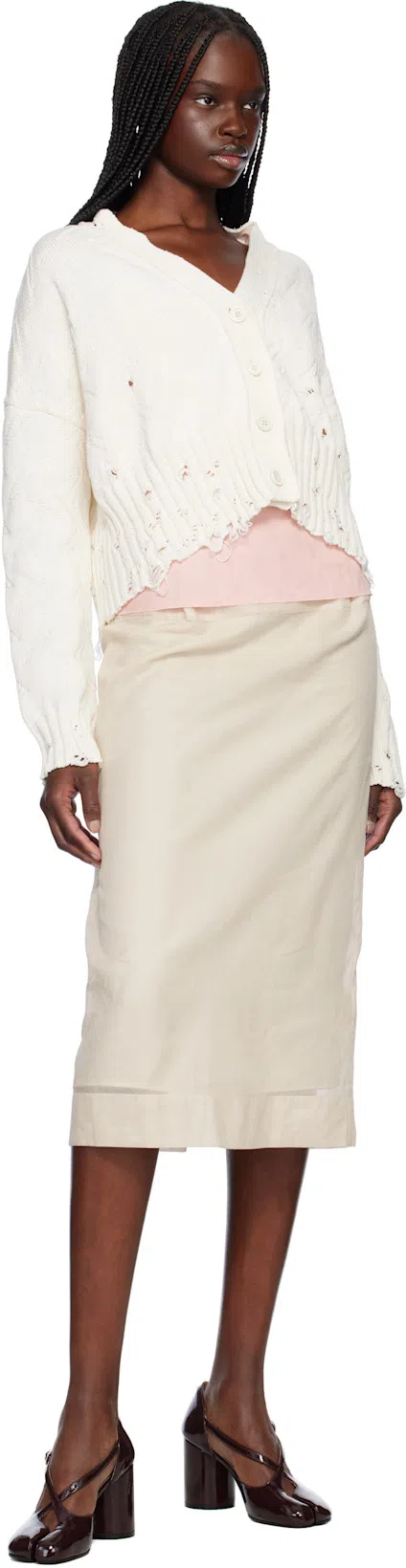 MAISON MARGIELA Tabi Pump Sandals Woman Bordeaux In T5078