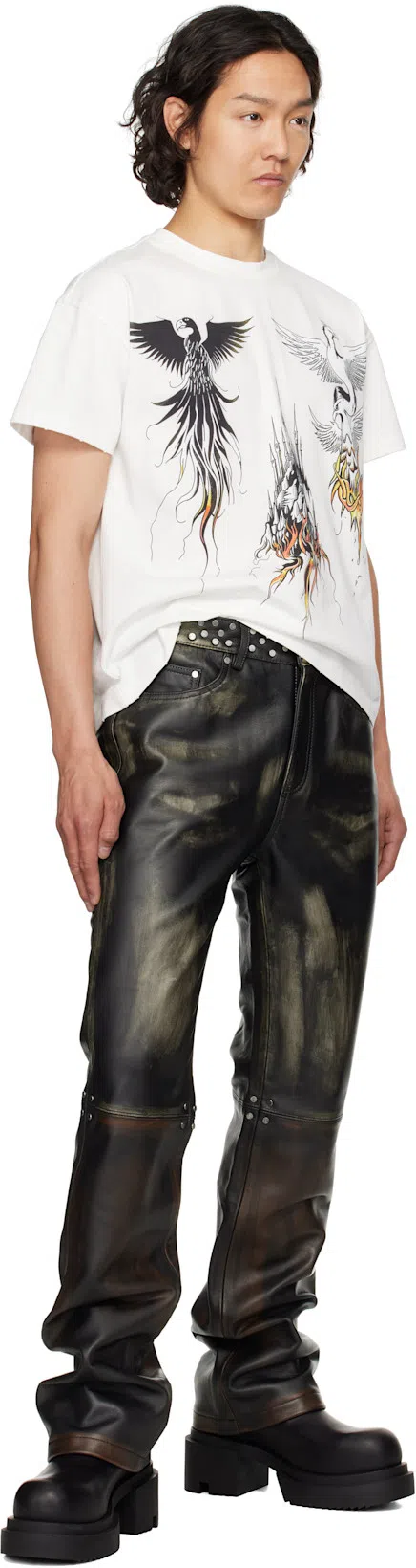 RICK OWENS Chunky Sole Ankle Boots With Elastic Panels In Black