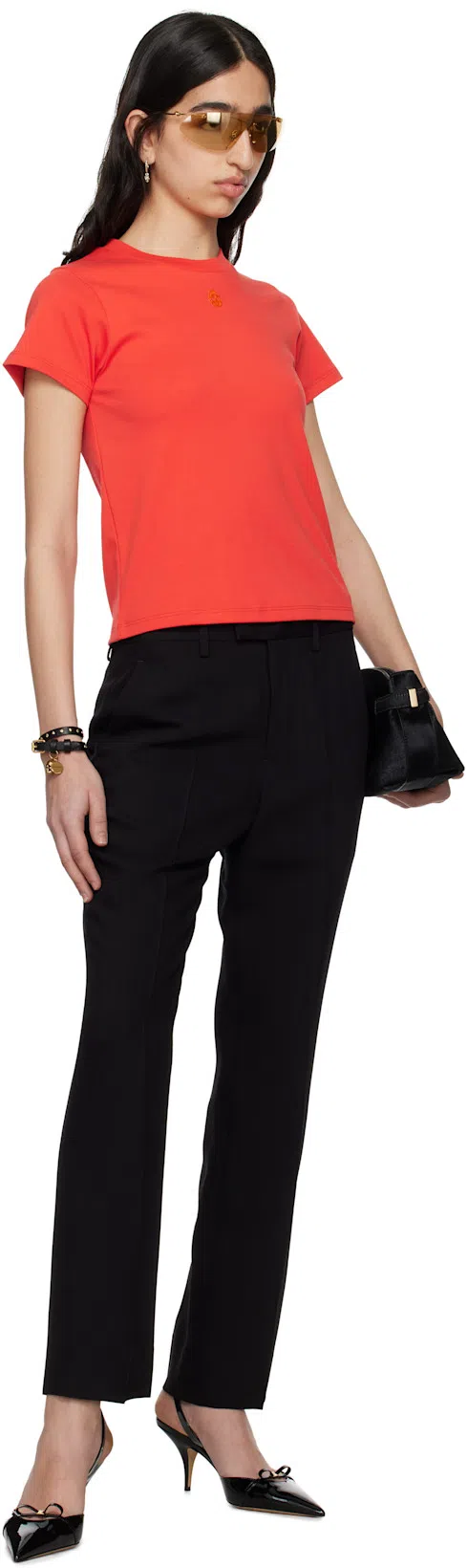 FERRAGAMO Gylla Patent Bow Slingback Pumps In Nero Biscotto