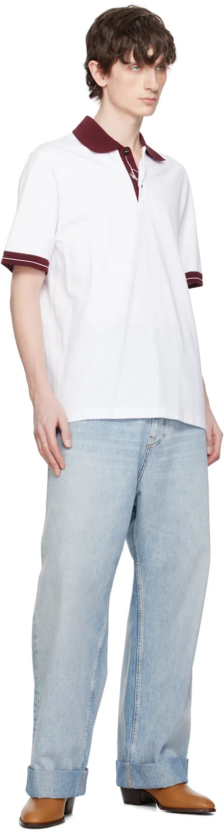 VALENTINO GARAVANI Tan Pat Boots In Qsn Roasted Pecan