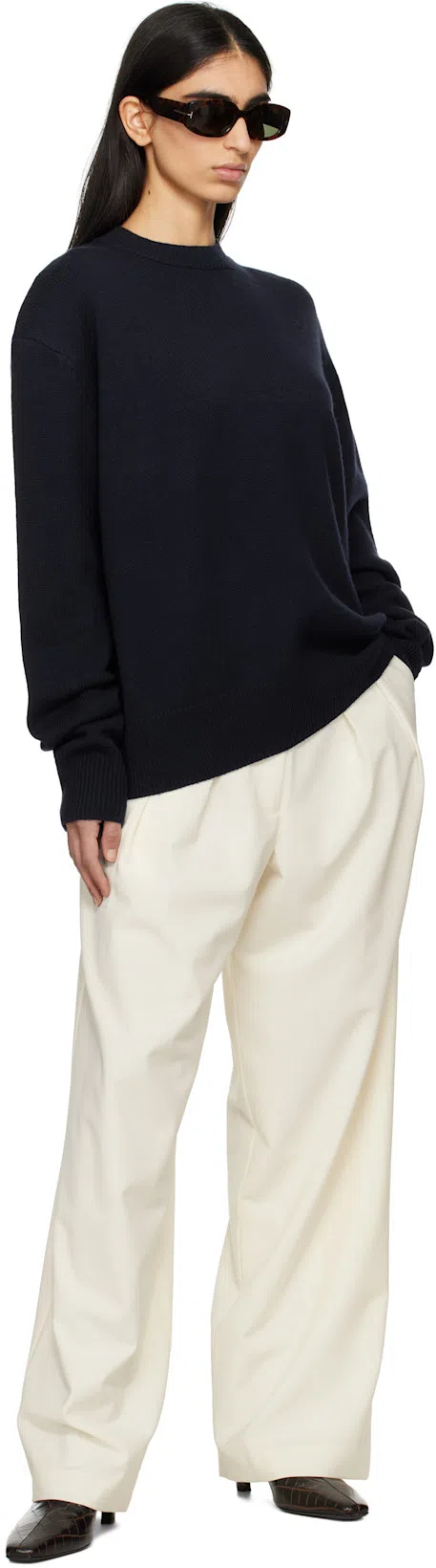 TOTÊME Toteme Women The Mid Heel Boot Leather Boots With Croco Effect In Brown