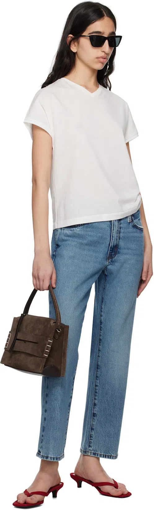 KHAITE The Emmylou Cotton T-shirt In White