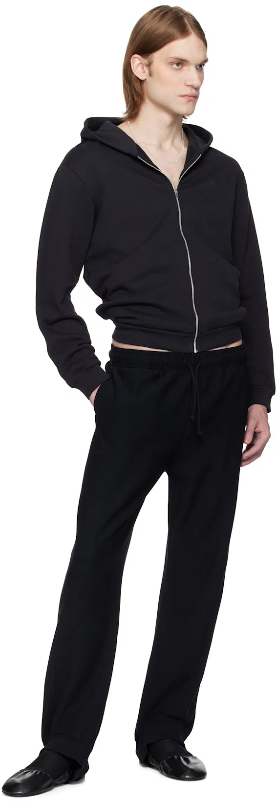 ACNE STUDIOS Cotton Hooded Jacket In 900 Black