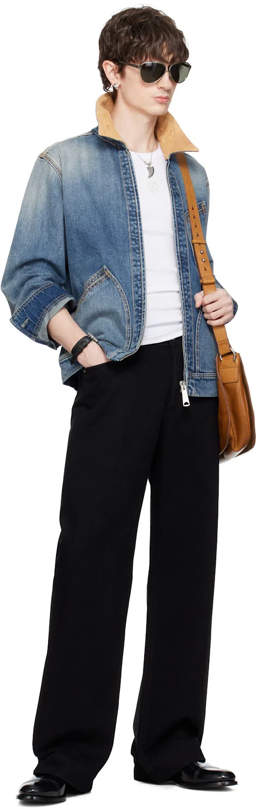 FERRAGAMO Perforated Leather Derby Shoes In Black