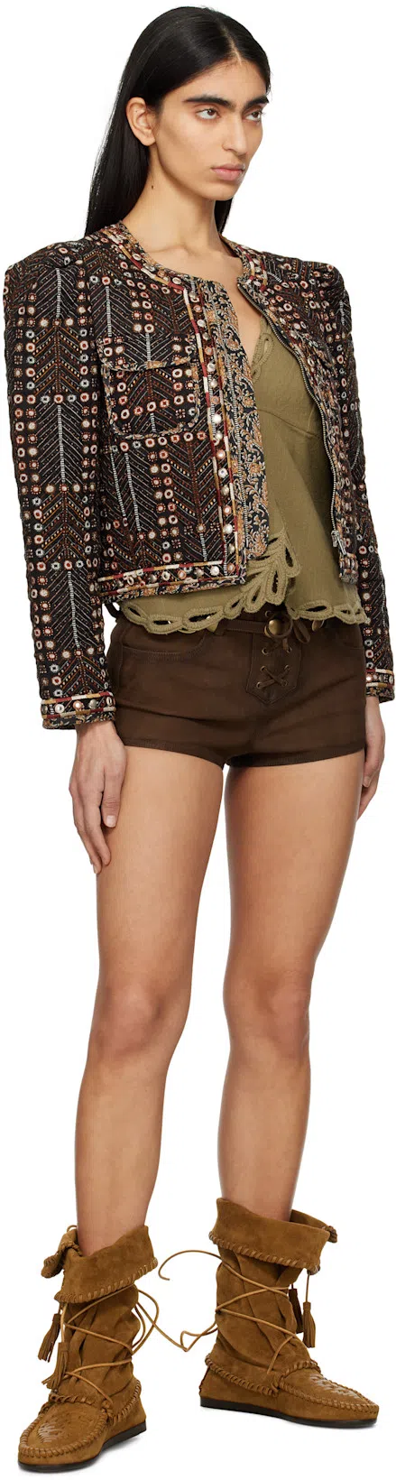 ISABEL MARANT Women Caramel Suede Winki Boots In Brown