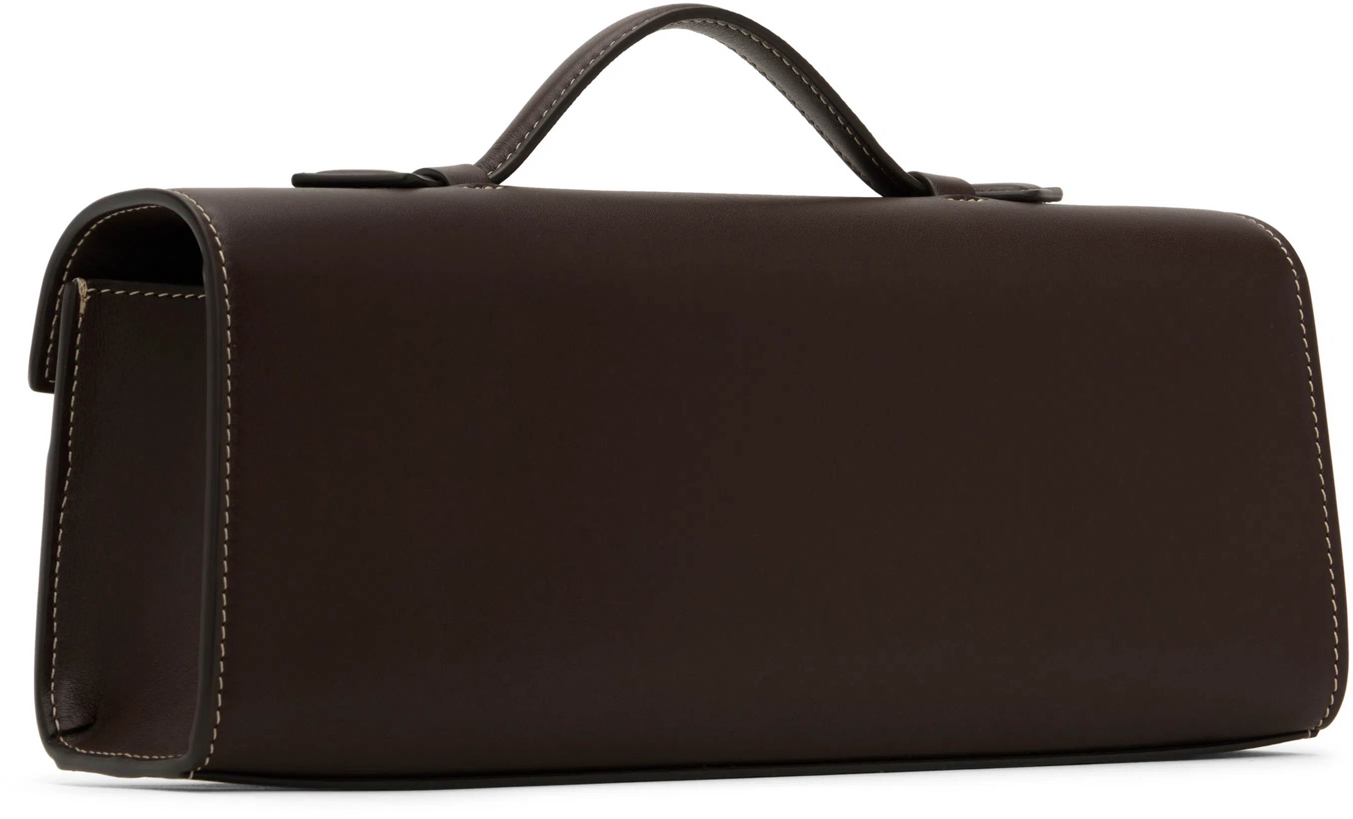 THE ROW 10mm Hereditas Leather Ballerina Flats In Black