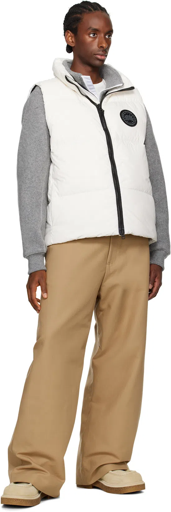 ACNE STUDIOS Twill Trousers In Khaki Beige