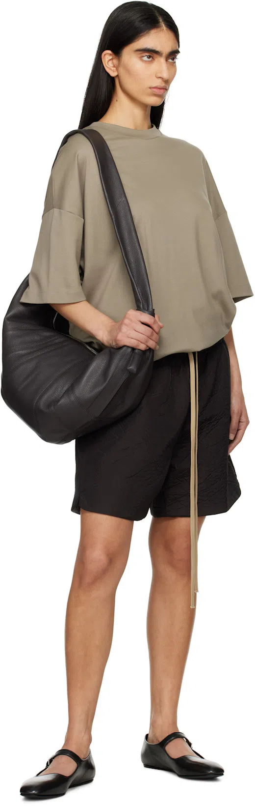 FEAR OF GOD Black Nylon Running Shorts