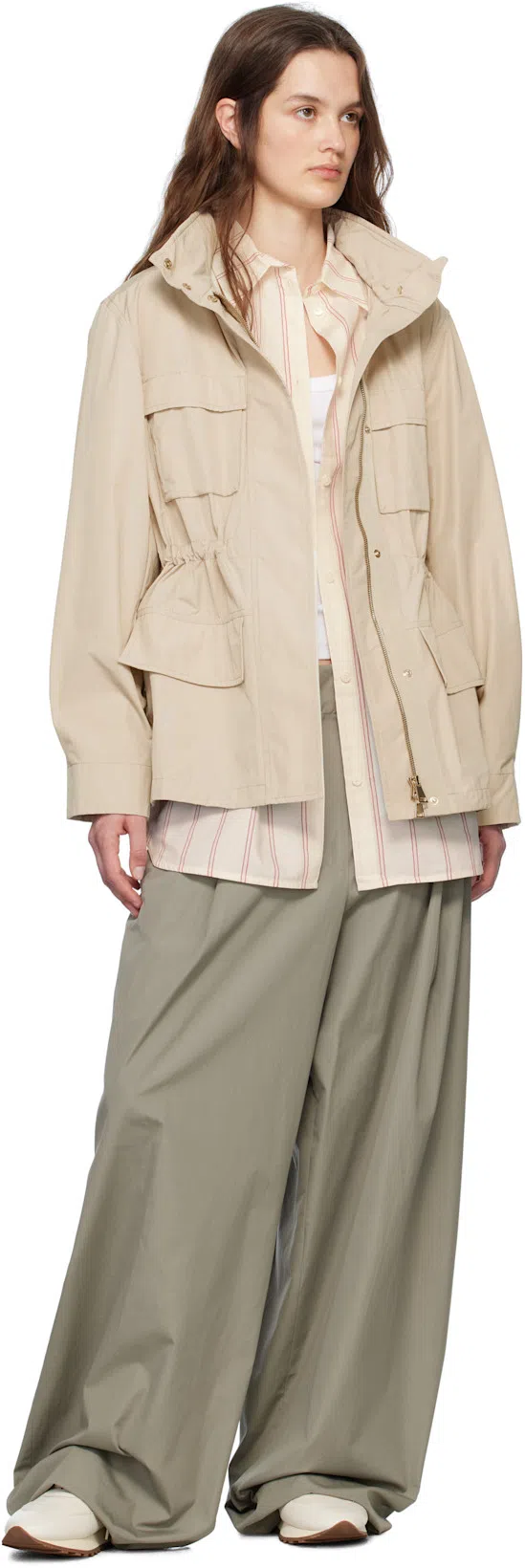 THE ROW Ribbed Texture Tank Top With Button Detail In White