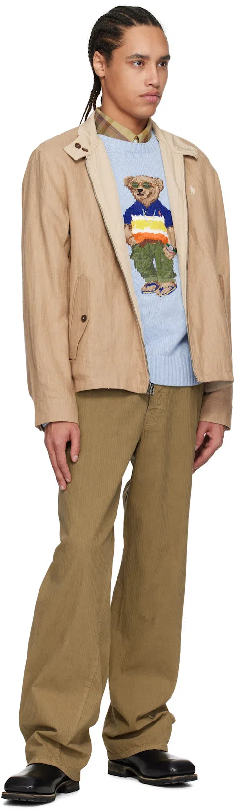 POLO RALPH LAUREN Reversible Light Brown Jacket With Signature Polo Pony Motif