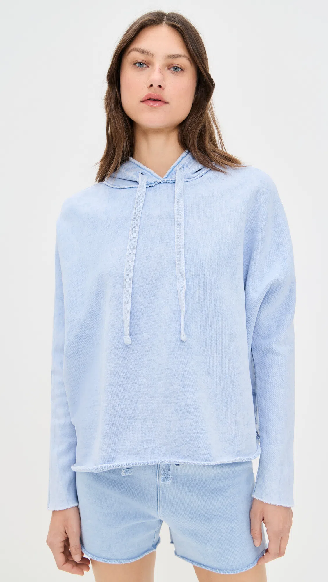 CITIZEN OF HUMANITY Ayla Distressed High Waist Cutoff Denim Bermuda Shorts In Blue