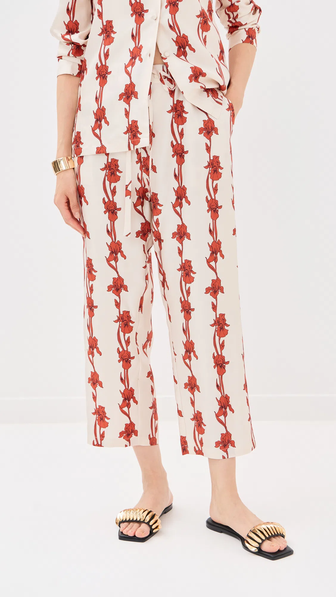 LA DOUBLEJ La Double J Woman Pants Ivory Size M Silk In Neutral