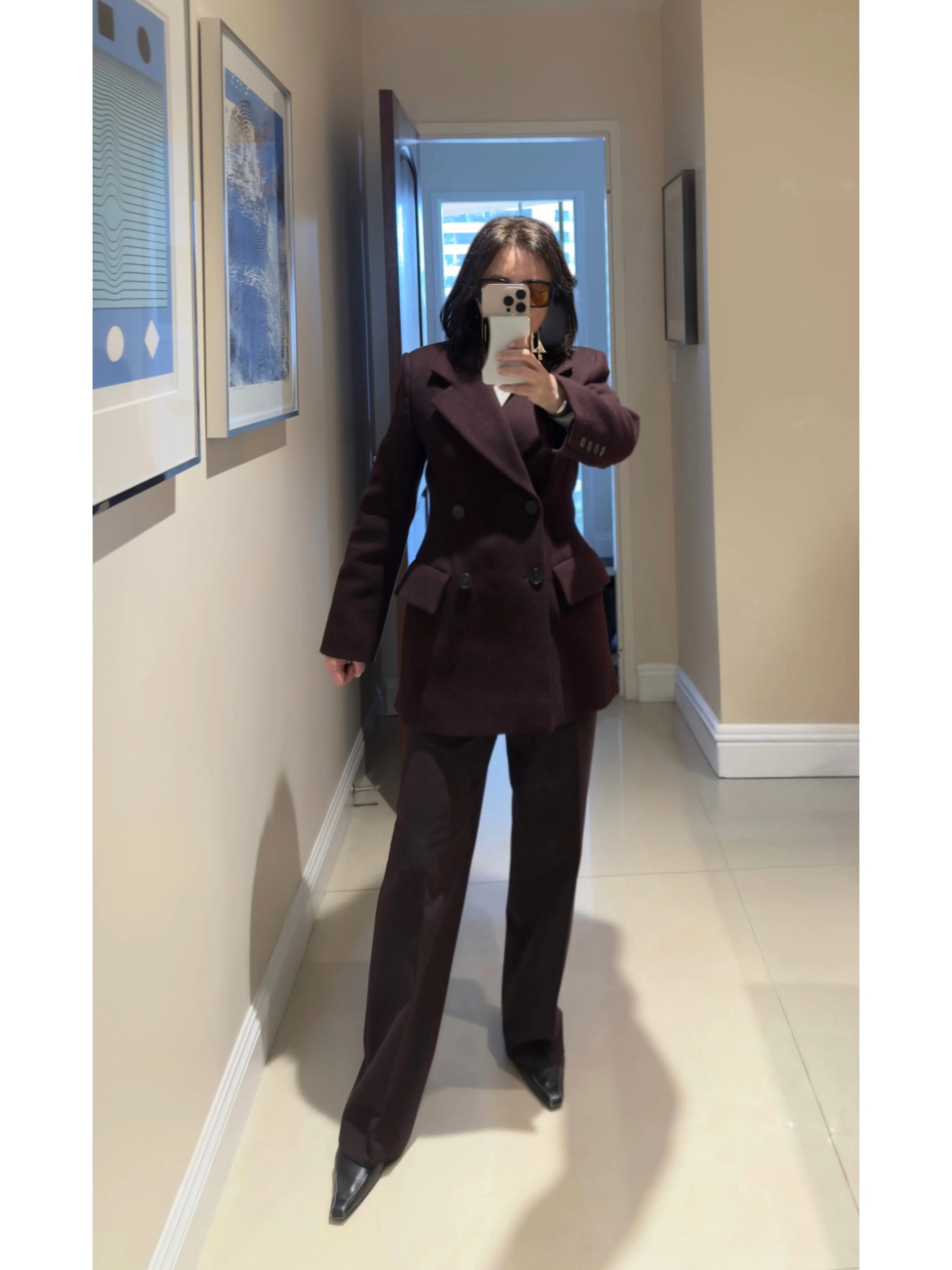 KHAITE Axel Leather Belt In Black