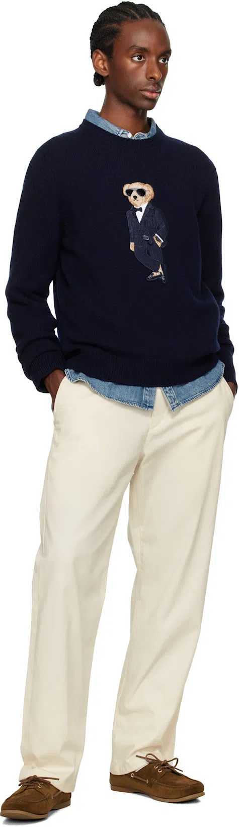 RAG & BONE Off-white Haydon Straight Fit Cotton Chino Trousers In Sand