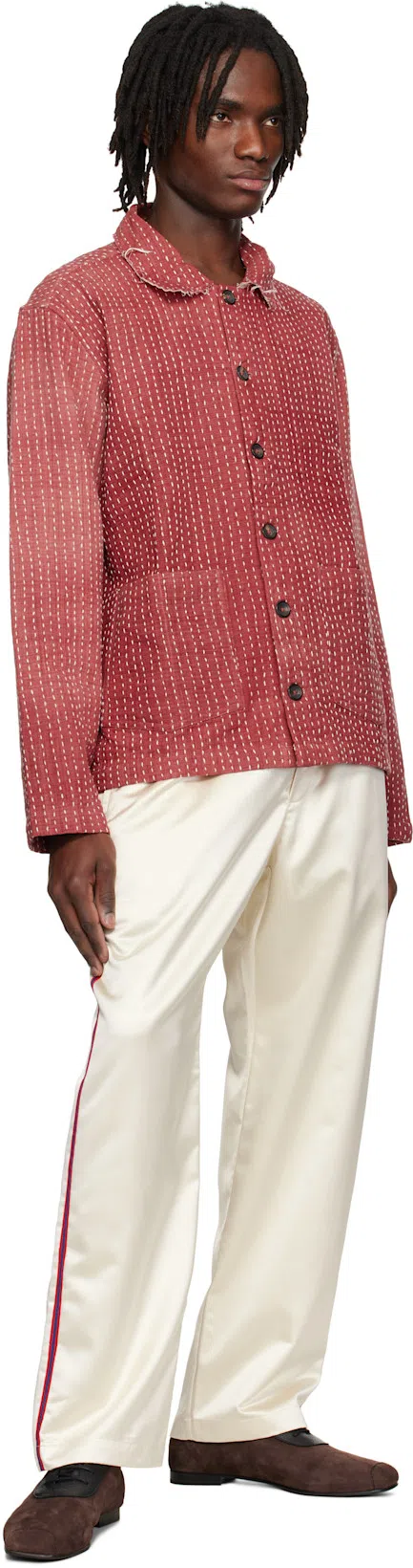 BODE Off-white Redtail Pyjama Pants In Beige