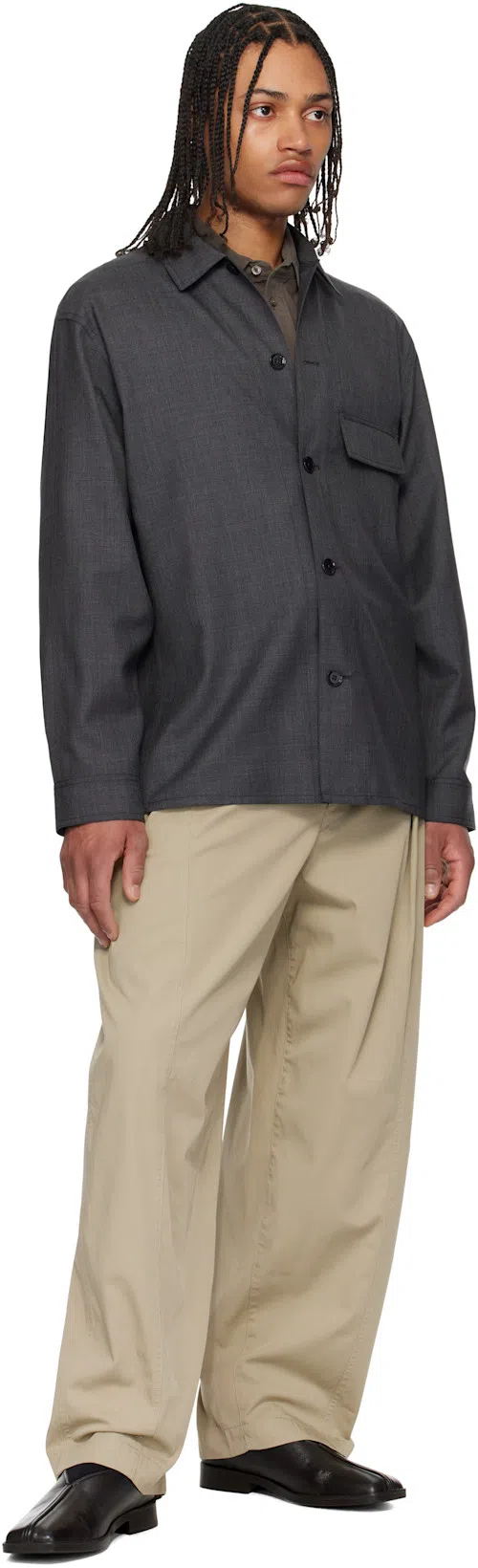 LEMAIRE Tailored Shirt In Gray