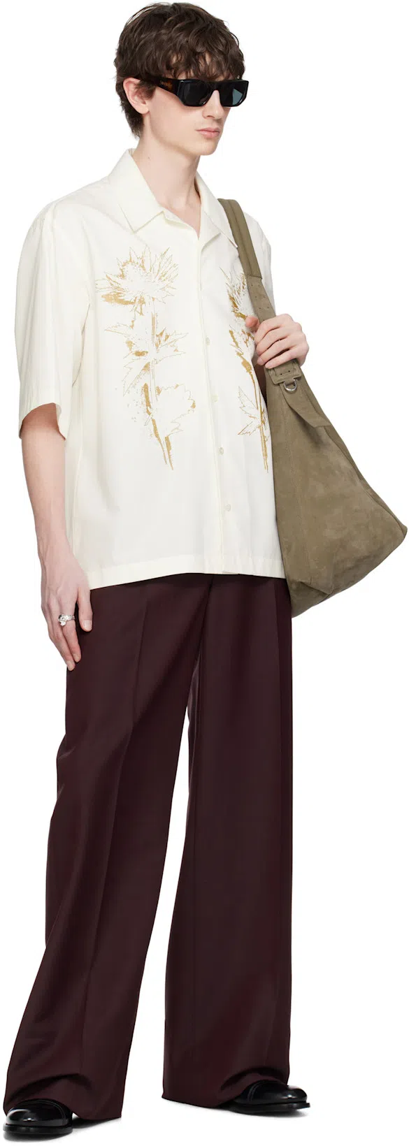 FERRAGAMO Perforated Leather Derby Shoes In Black