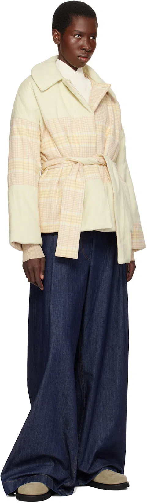 DRIES VAN NOTEN Wide Leg Denim Trousers And Pockets In Black