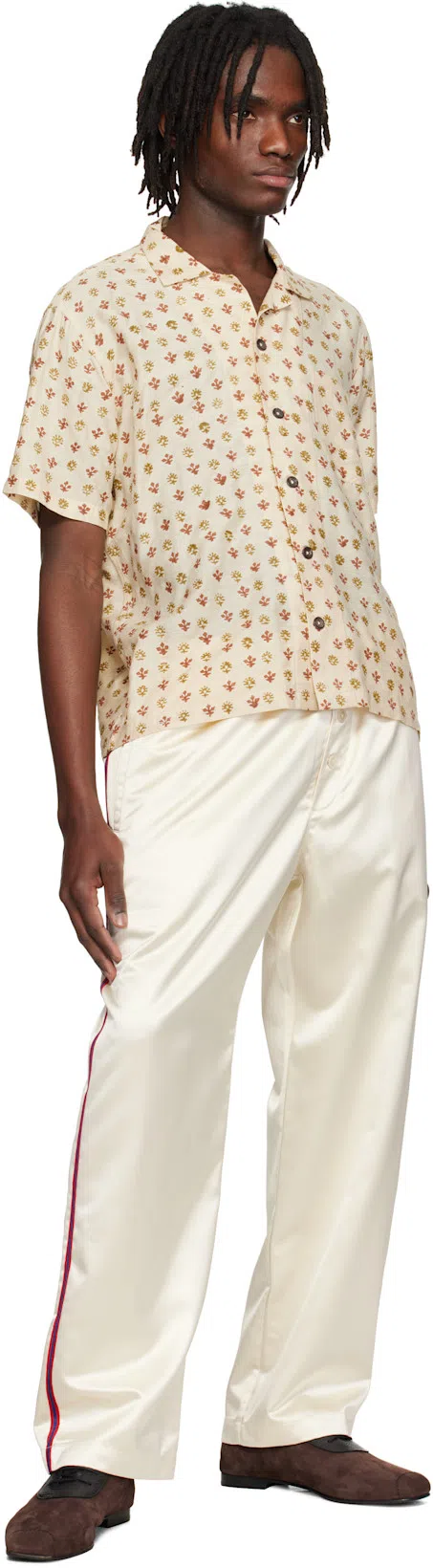 BODE Off-white Redtail Pyjama Pants In Beige