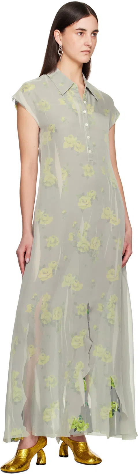 ACNE STUDIOS Dranee Long Dress In Grey
