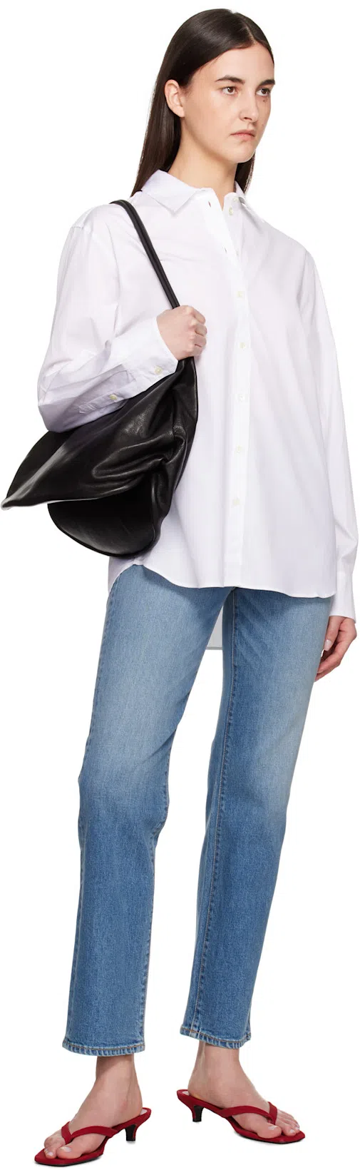 TOTÊME Suede Heeled Flip Flops Scarlet In Red