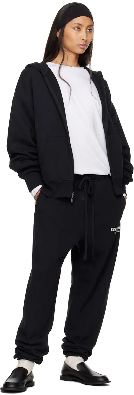 THE ROW Nic Loafers In Black