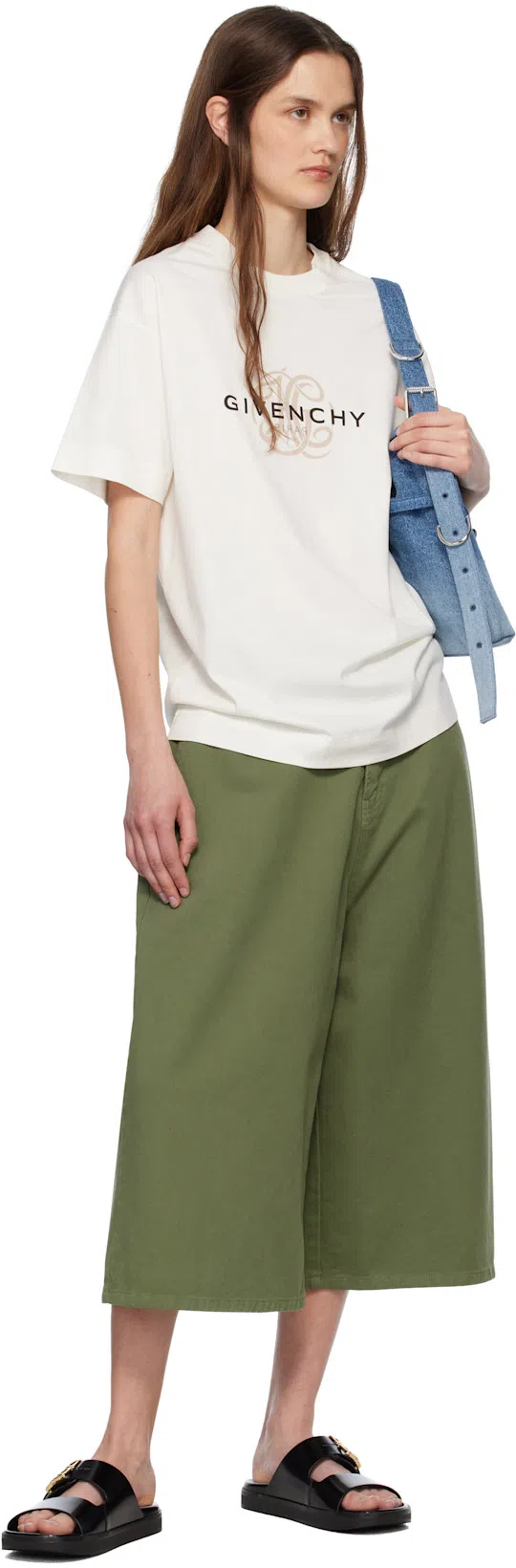 GIVENCHY Liquid Dad Leather Slides With 4g Hardware In Black